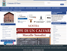 Tablet Screenshot of comune.visco.ud.it